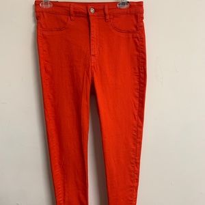 H&M Red Skinny Jeans